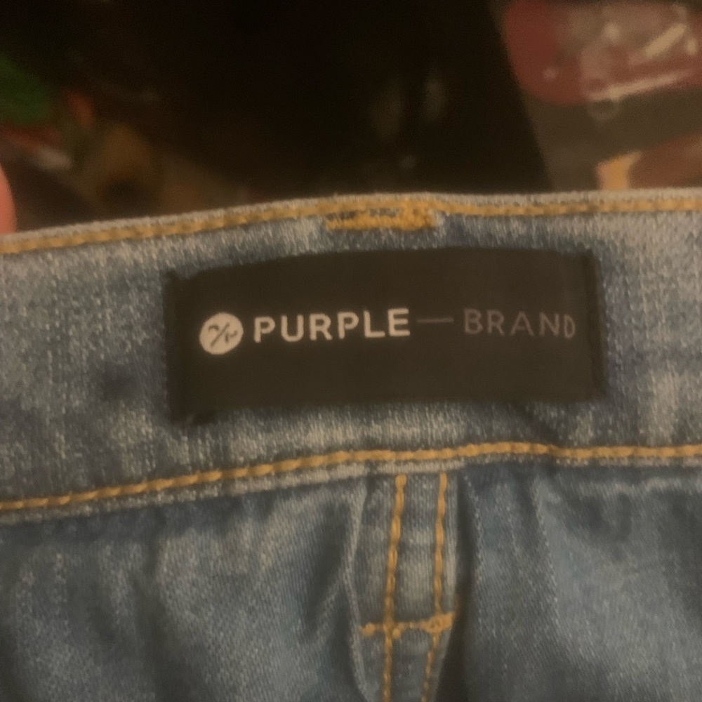 Purple denim jeans barely worn